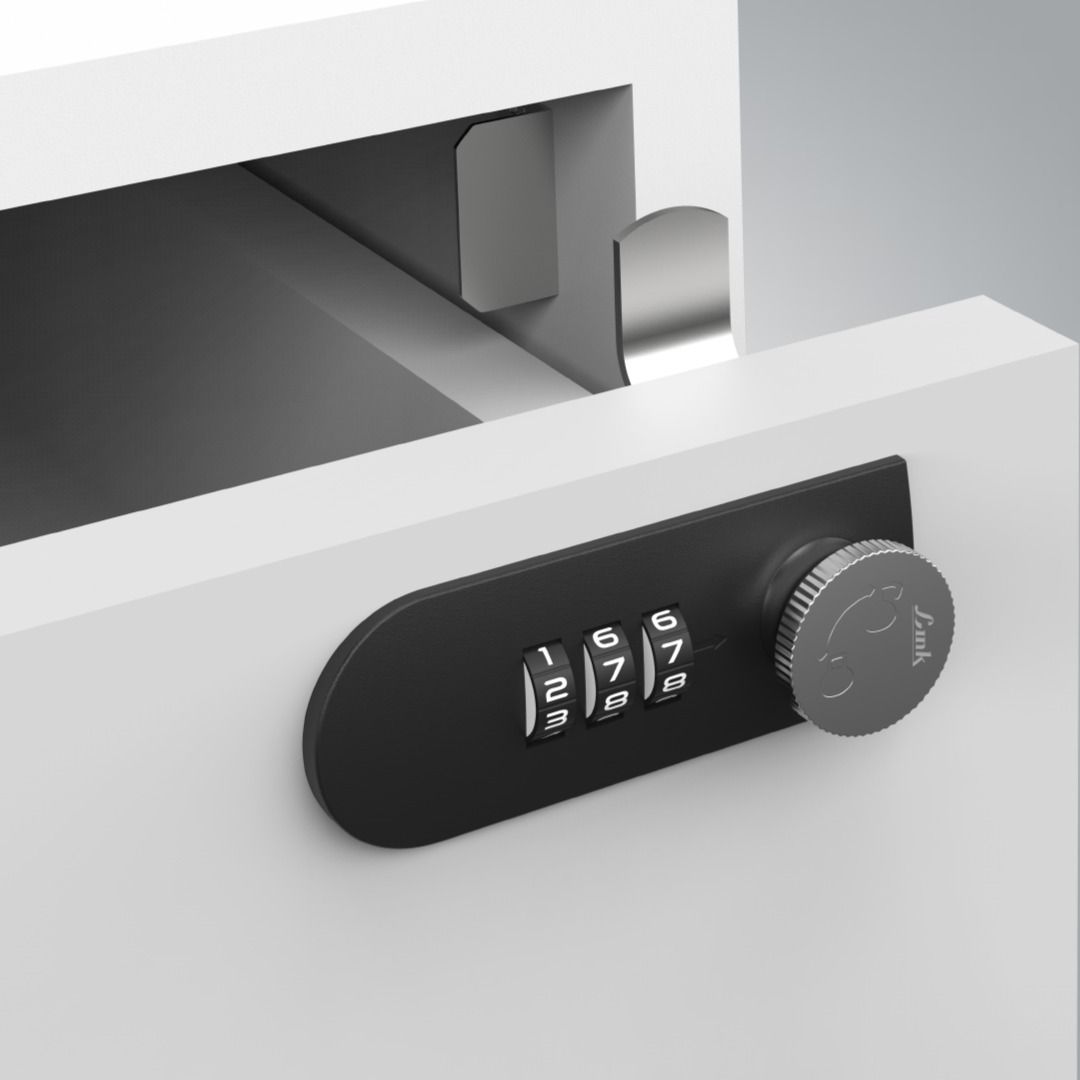 link Nailt 3 Digit Drawer Lock | Keyless Cabinet Lock Furniture, Cupboard Password Combination Lock-picture-28
