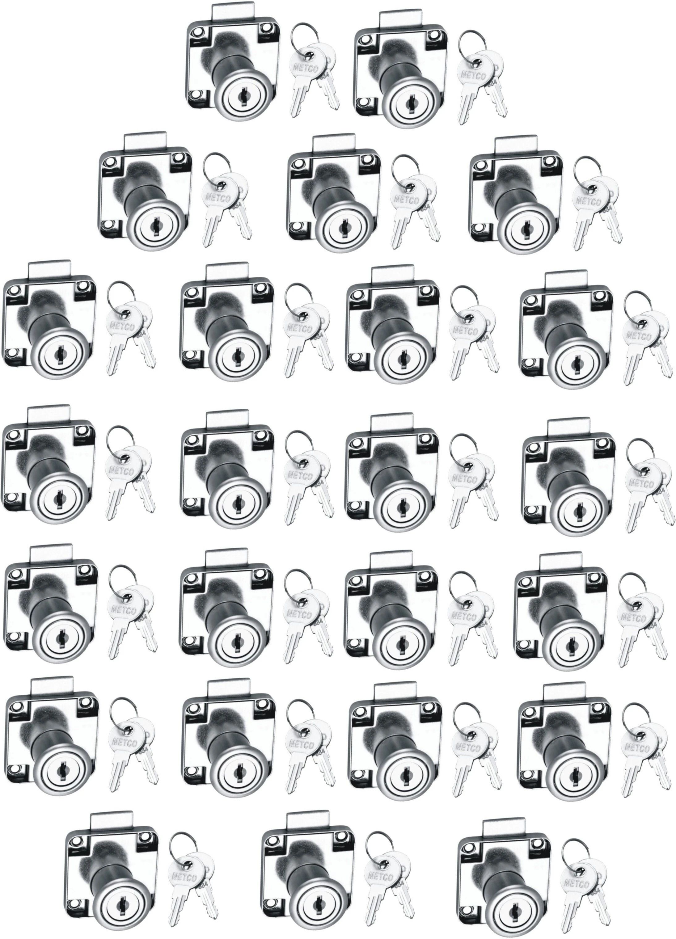 met craft Steel Metco Multipurpose Drawer Lock with 2 Reversible Key Rev-A-Lock Cabinet Security System-picture-12
