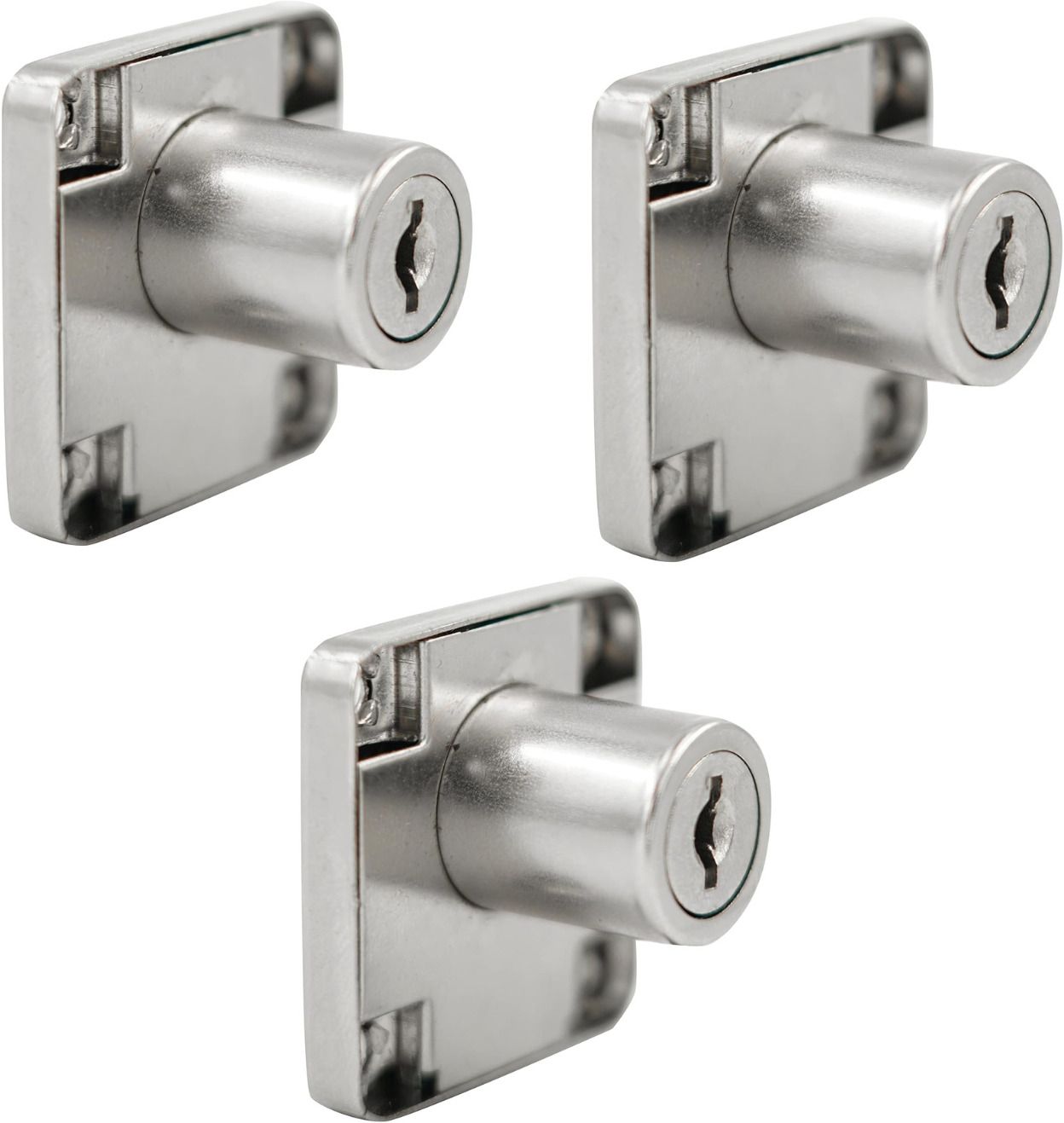 link 709 Multipurpose Furniture Lock for Drawer, Cabinets (Nickle finish) Rev-A-Lock Cabinet Security System-picture-15