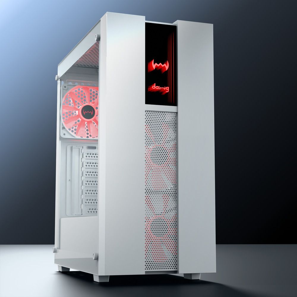 daWg V 350 (White) Mid Tower Cabinet with USB 2.0 and USB 3.0 Ports Compatible with Gaming Console-image-24