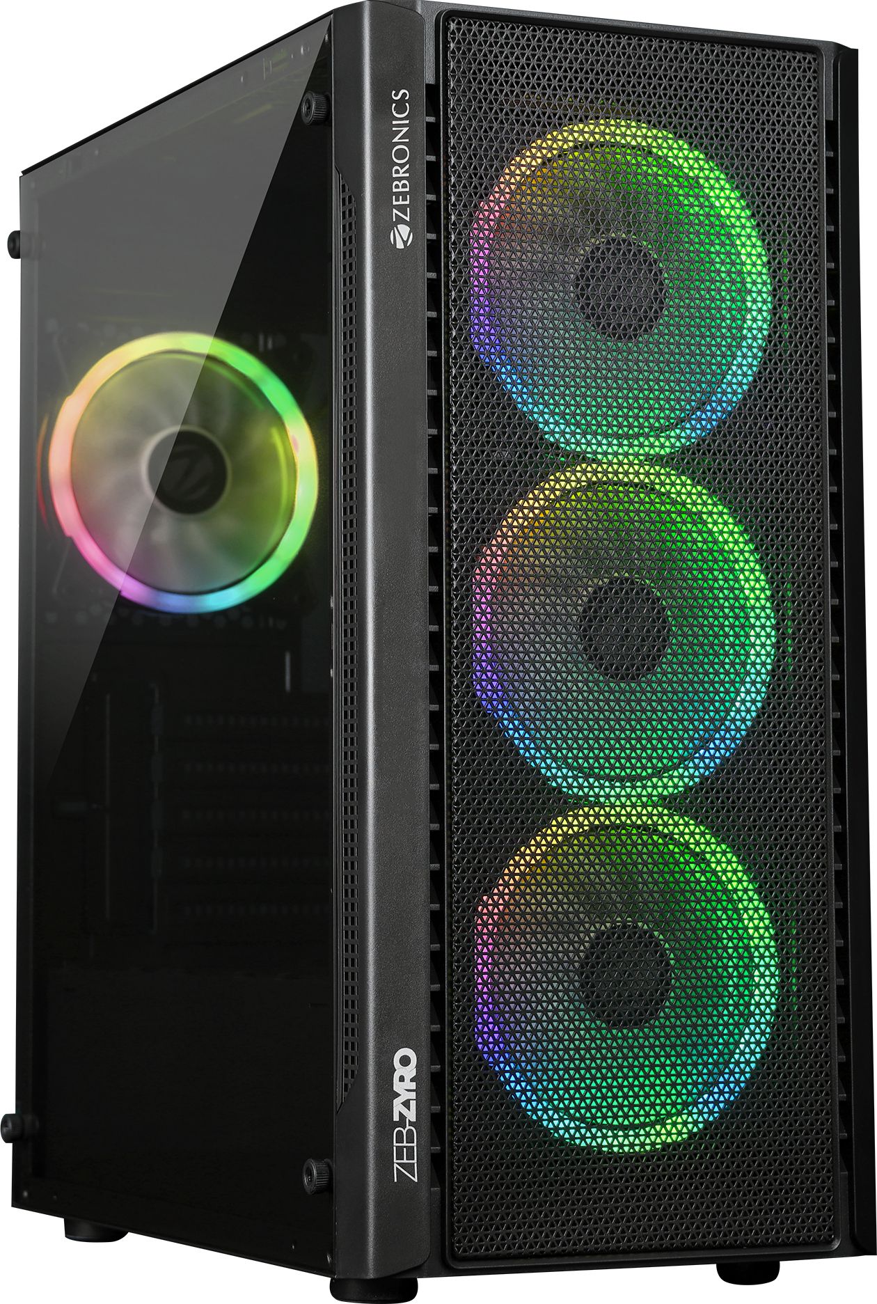 ZEBRONICS Zeb-Zyro (Black) Mid tower Cabinet with USB 2.0 and USB 3.0 Ports Compatible with Gaming Console-image-34