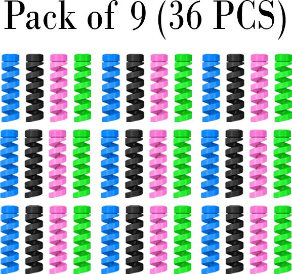 rdh 36-Pcs Silicone Cable Protectors, Charger & Wire Protector (Colorful) Cable Protector-image-34