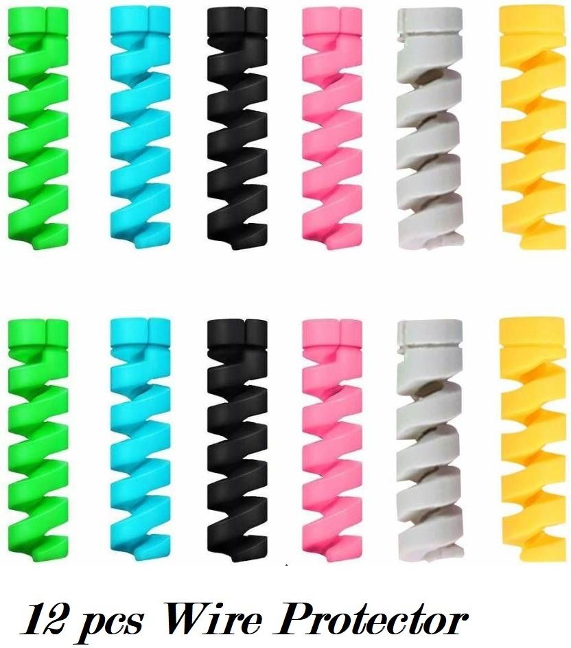 Sansuka 12 Pieces Mobile Charging & Earphones Wire Cable Protector-picture-23