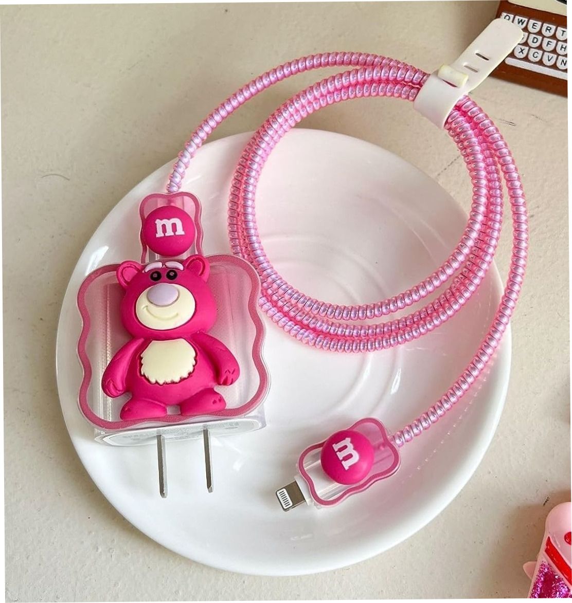 YuniKase Charger Cover for iPhone 18W-20W Charger, Cute 3D Design charger protector with Cable Protector-picture-19