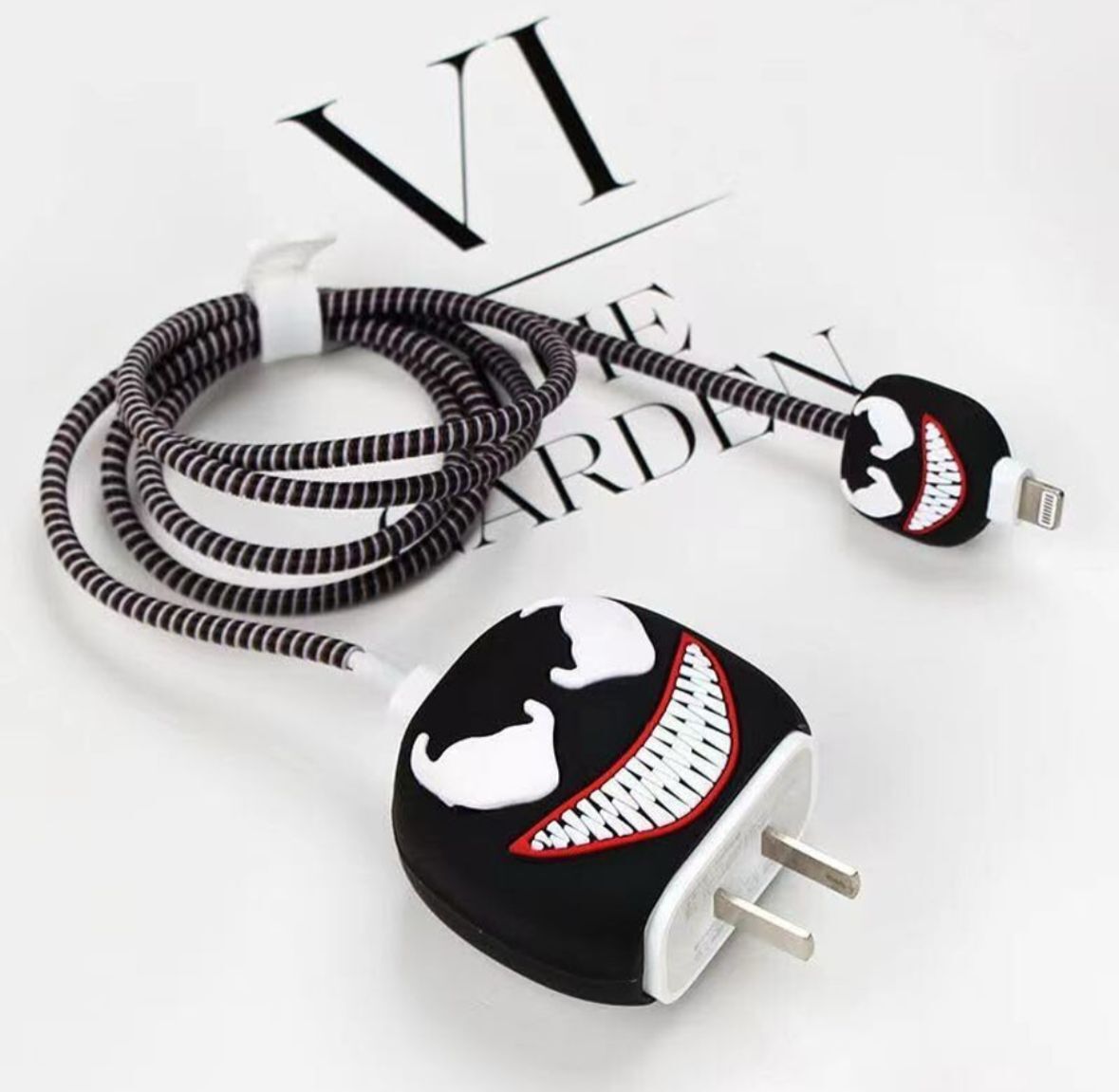 Pixelkart Charger Cover for iPhone 18W-20W, 3D Cute Cartoon Design for iPhone 11 12 13 14 Cable Protector-image-15