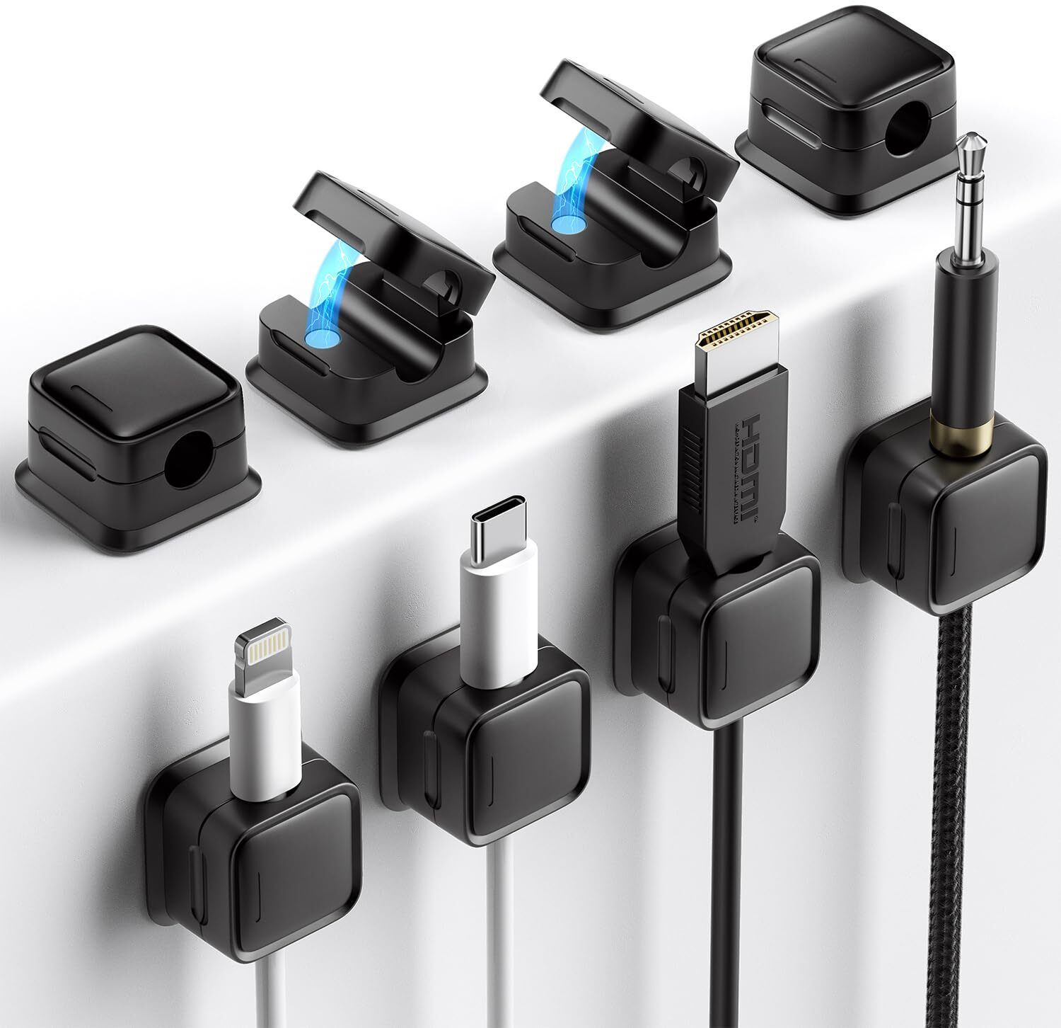 Y MOX 6Pcs Magnetic Cable Clip Holder Cable Protector-picture-19