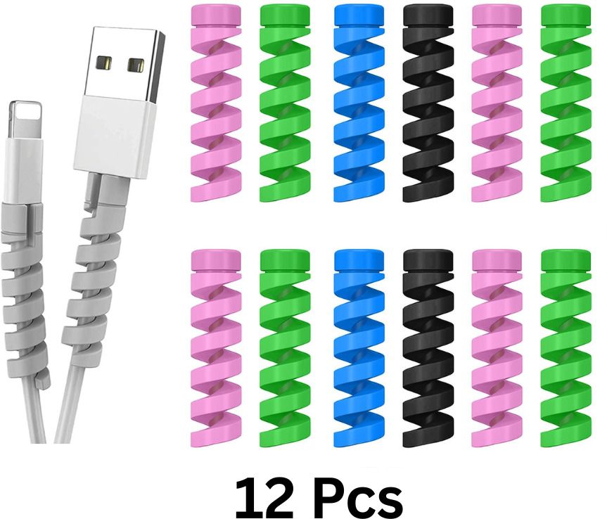 Mobinix Durable Spiral Wire Protector for Charger Cable Extension Life Cable Protector-image-24