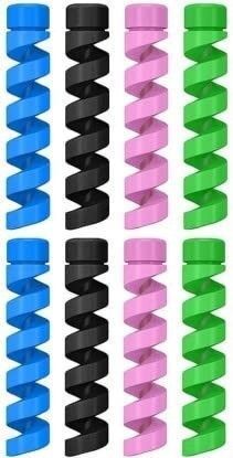 AuraBazarr 8 Pieces Mobile Charging Cables&Earphones Wire ,Cable Protector(MULTICOLOUR) Cable Protector-picture-47