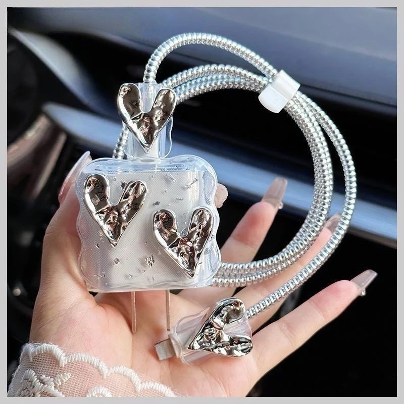 VAPRIF iPhone Charger Case Cover For 18W/20W Cute 3D Cartoon Protective Cable Organizer Cable Protector-picture-18