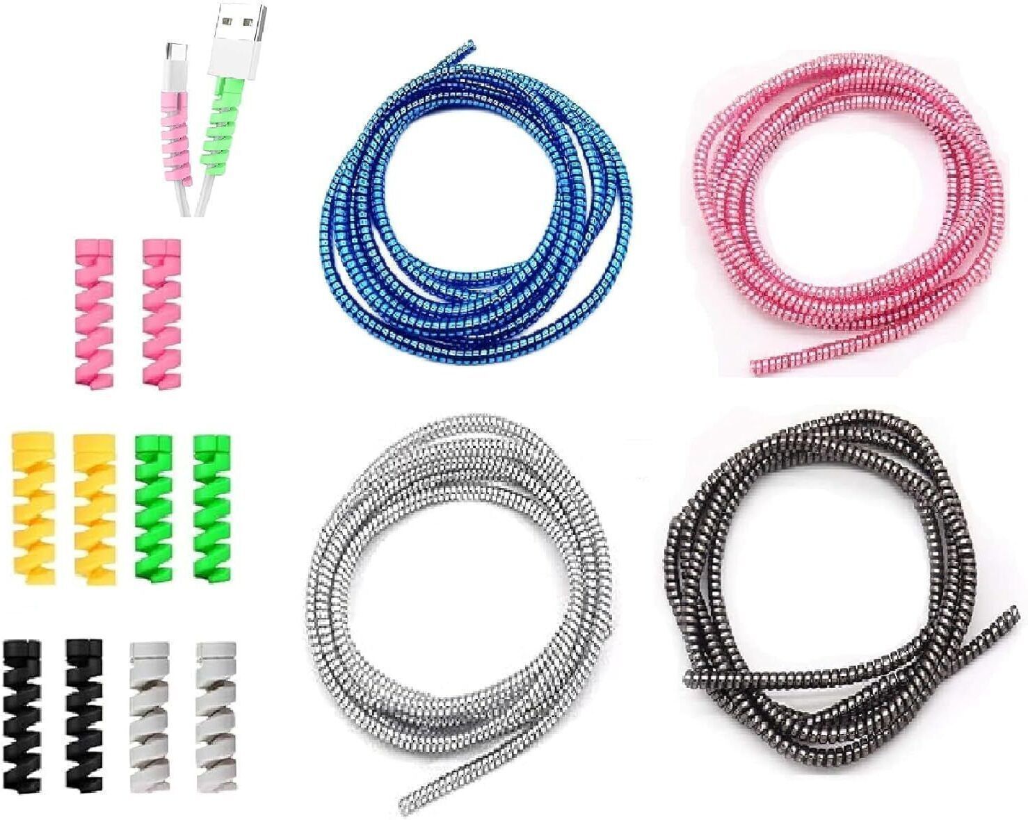 Hanumano iPhone and Android Charging Cables (4 Cable Set) Cable Protector-picture-22