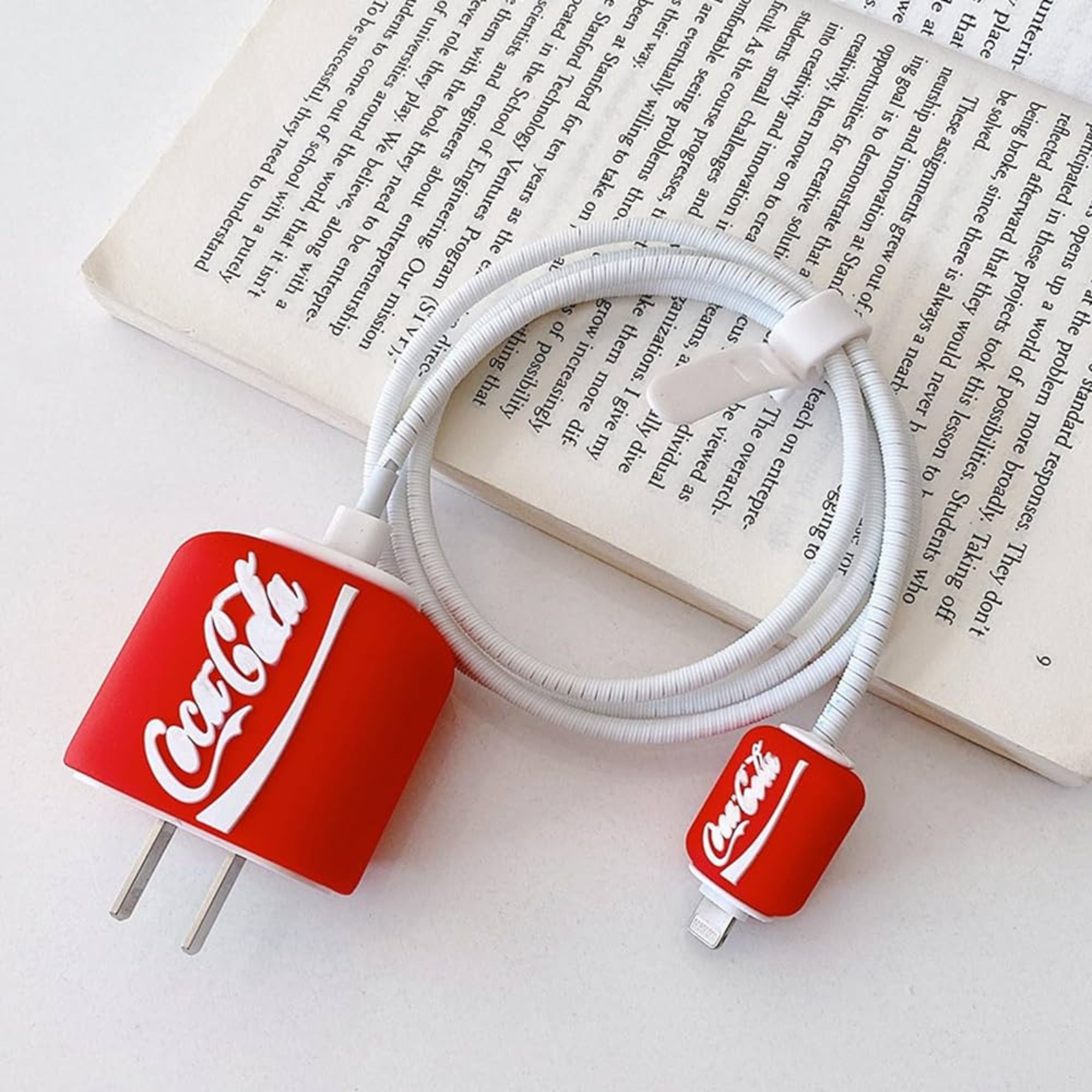 Mobsterzs Coca Cola Charger & Cable Protective Case Cable Protector-image-47
