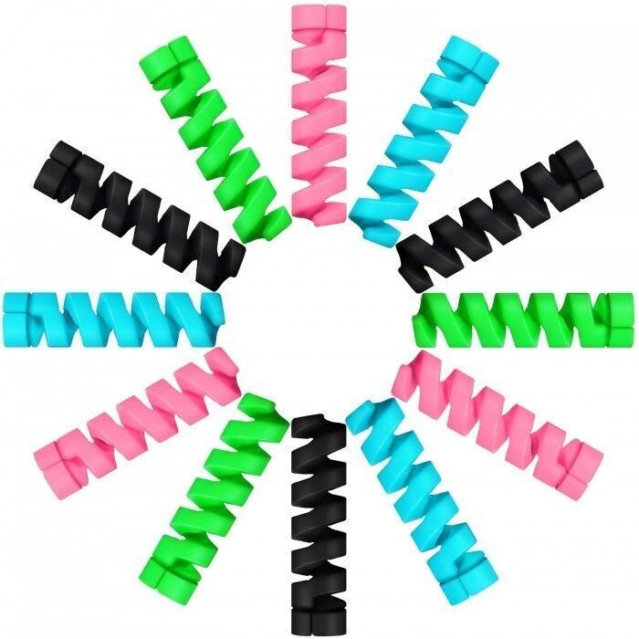 AuraBazarr 12 Pcs Safety Mobile Charging & Earphones Wire Cable Protector-picture-15