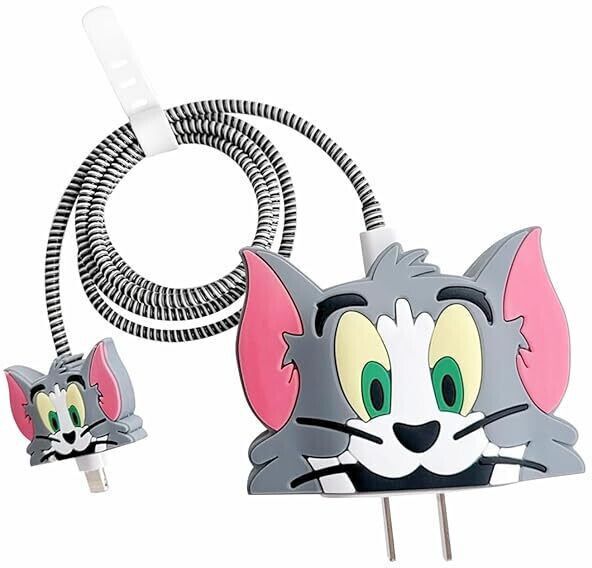 Swarna Enterprises ip charger cover mobile/usb cable protection case for 18/20 w (tom) Cable Protector-image-37
