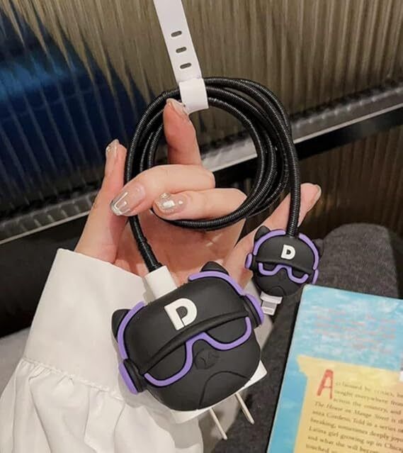 LN KART Silicone Charger Case Cover Suitable for apple 18-20W USB-C Power Adapter Cable Protector-image-15