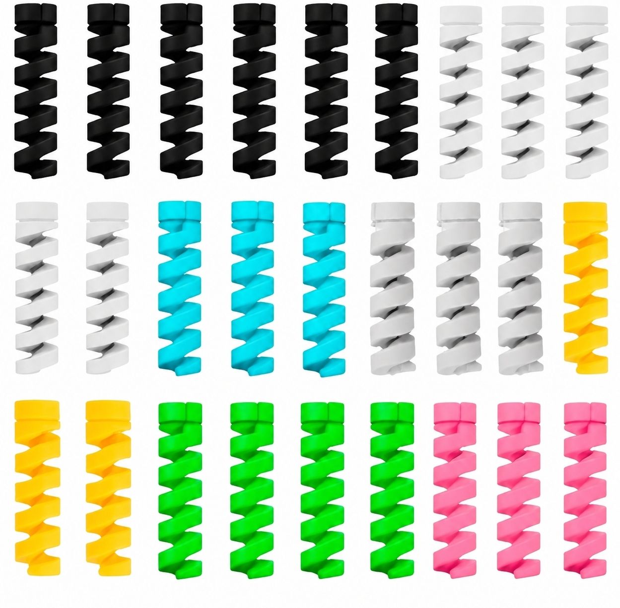 Inkidea 25-Piece Silicone Cable Protectors, data cable wire protector Cable Protector-picture-21