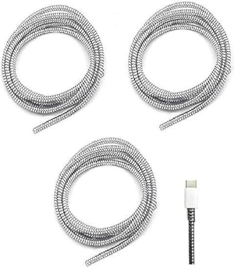 Hanumano iPhone and Android Charging Cables (Silver Pack 3) Cable Protector-picture-17