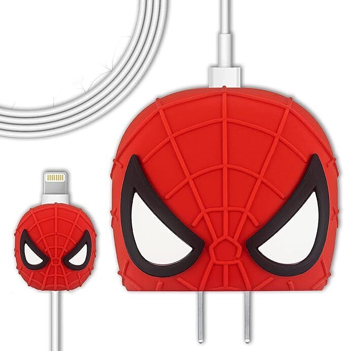 Jape Silicone Protective Case for Apple 20W & 18W iPhone Adapter Charger, Batman Cable Protector-image-17