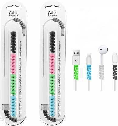 Buyer Choice Multipurpose Spiral Charger Cable Protector Charging Cord Protective Cable Cover Cable Protector-image-33