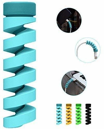 Air Fly Multipurpose Spiral cable Protector covers For Universal Earphone & Cable Cover Cable Protector-image-1