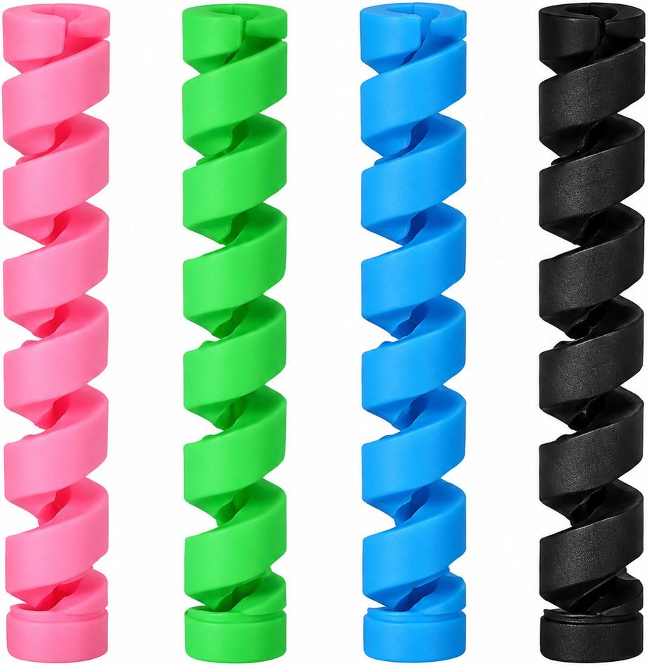 Lakshmi Sutra 4 PCS Silicone Spiral Cable Protector Cable Protector-image-49