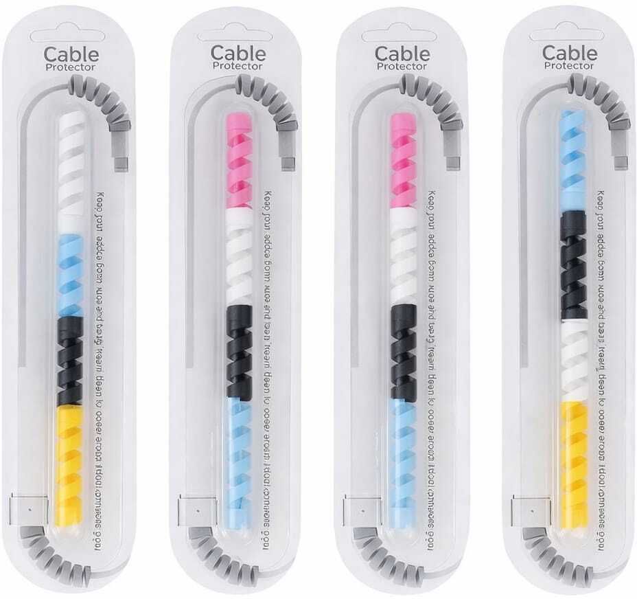 VELORA Charger Spring Saver(Pack 0f 4 ) Cable Protector (Multi Color) Cable Protector Cable Protector-image-44