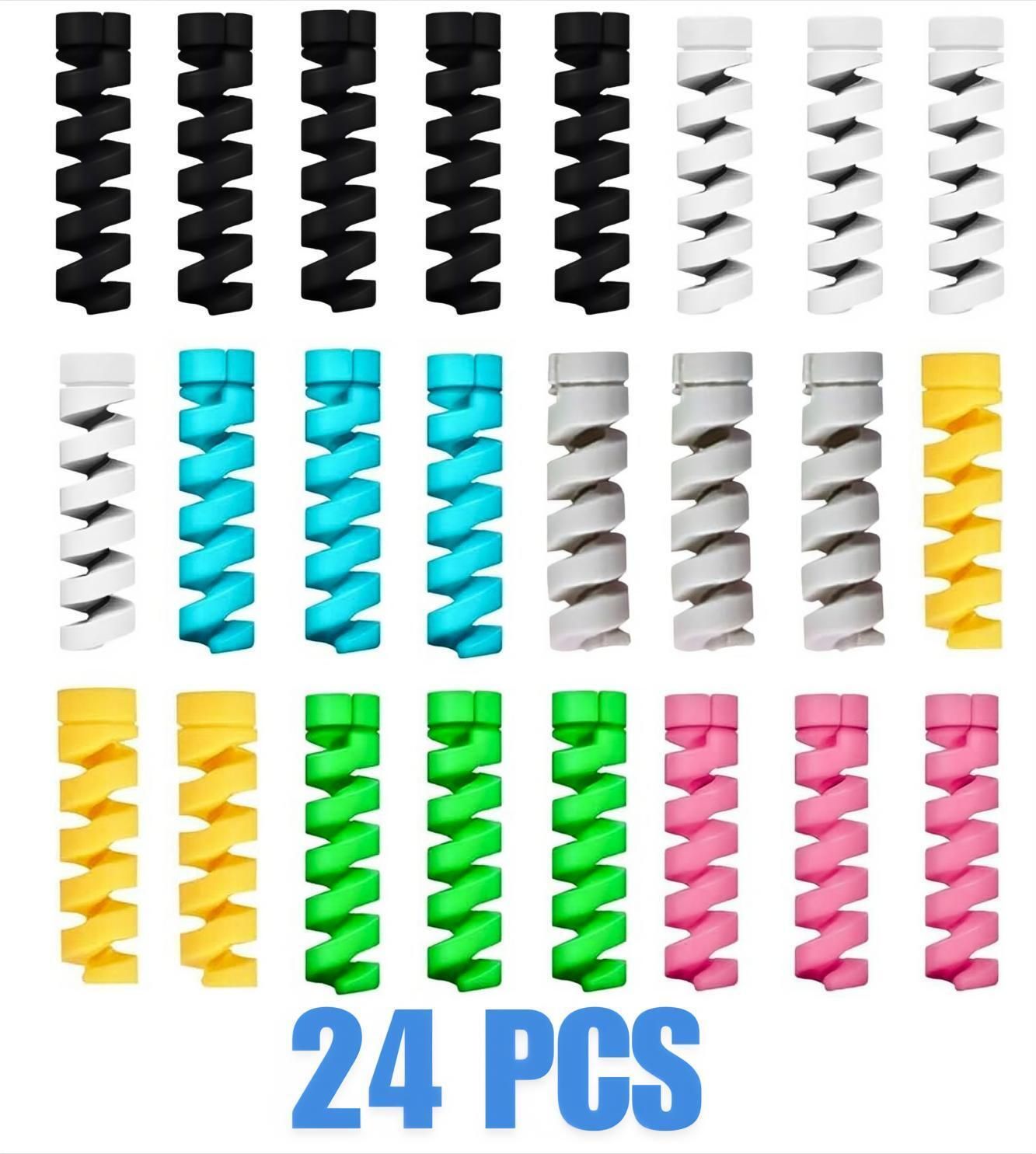 Roarx 24 Pcs Cable Protectors / iPhone cable Protector,wire protector cable drop clip Cable Protector-picture-25