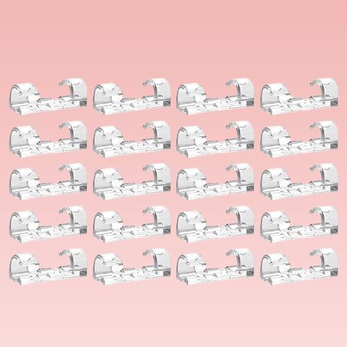 Poseet Storng cable protector White Capclip 211 Cable Protector-image-1
