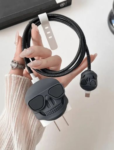 Securemove Charger cover for iPhone 18W-20W, 3D Cute Cartoon Design for iPhone 11,12,13,14 Cable Protector-image-16