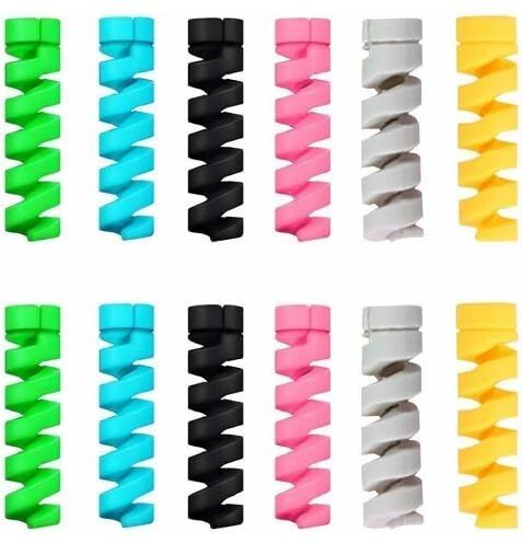 KGM Silicon USB Cable Protector Charger Wire Saver 8 Pieces Cable Protector-picture-15