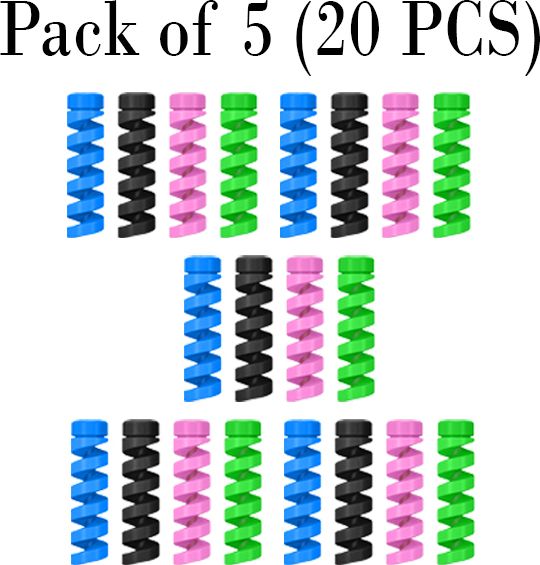 ZOOZY 20-Pcs Silicone Cable Protectors, Charger & Wire Protector (Colorful) Cable Protector-image-37