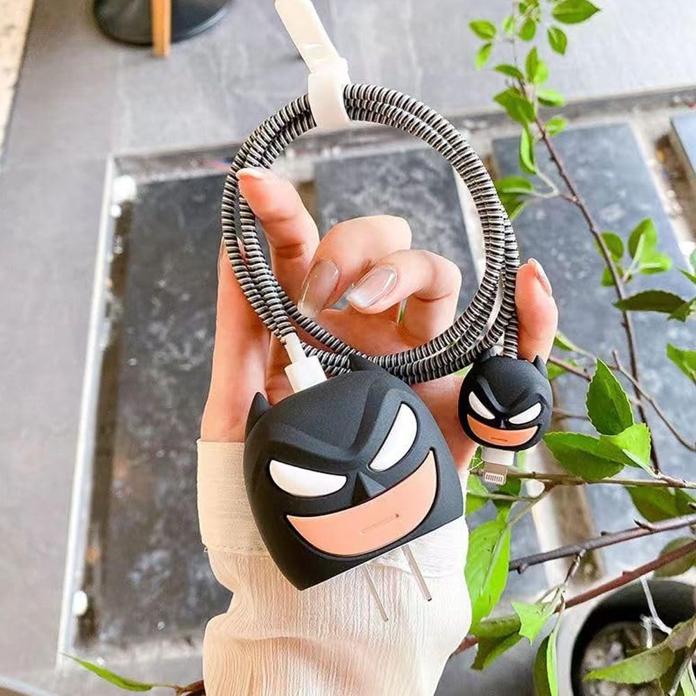 Hespa Silicone Case for Samsng 25W USB Type-C Fast Charger Cover with Wire Saver Set Cable Protector-picture-15