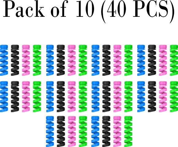 rdh 40-Pcs Silicone Cable Protectors, Charger & Wire Protector (Colorful) Cable Protector-image-33