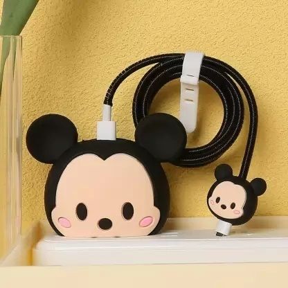 AUDICE iPhone Charger Cover For 18W/20W | Cute 3D Cartoon Character Mickey Mouse Cable Protector