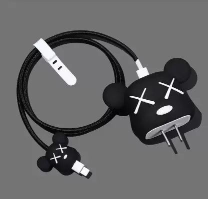 AUDICE iPhone Charger Cover For 18W/20W | Cute 3D Cartoon Character Blackbear Cable Protector-picture-11