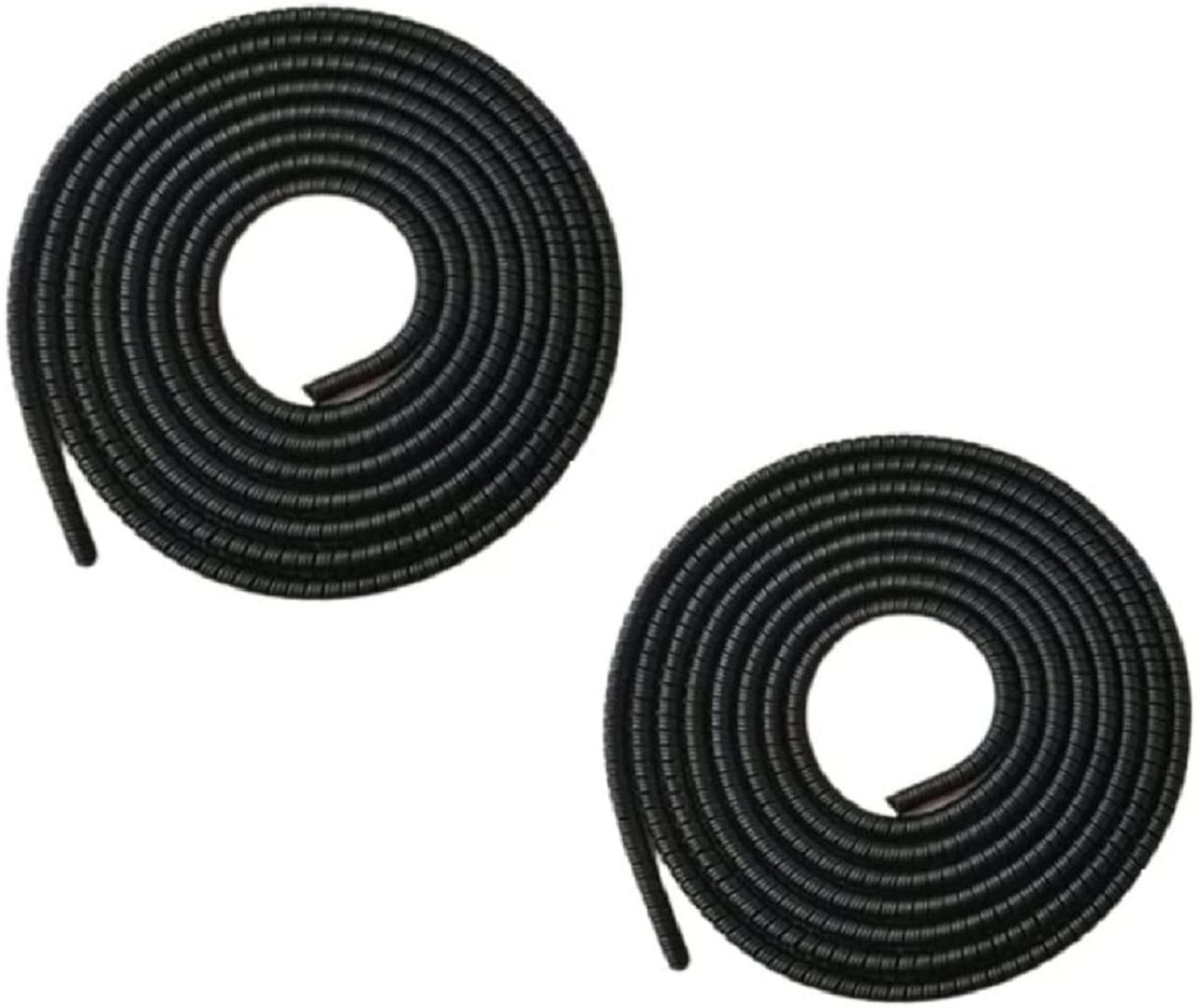 EYNK Spiral Metallic(2 Pcs)1.3M Each Full Size (Black) USB/Data cable/ Earphone Cable Protector-image-26