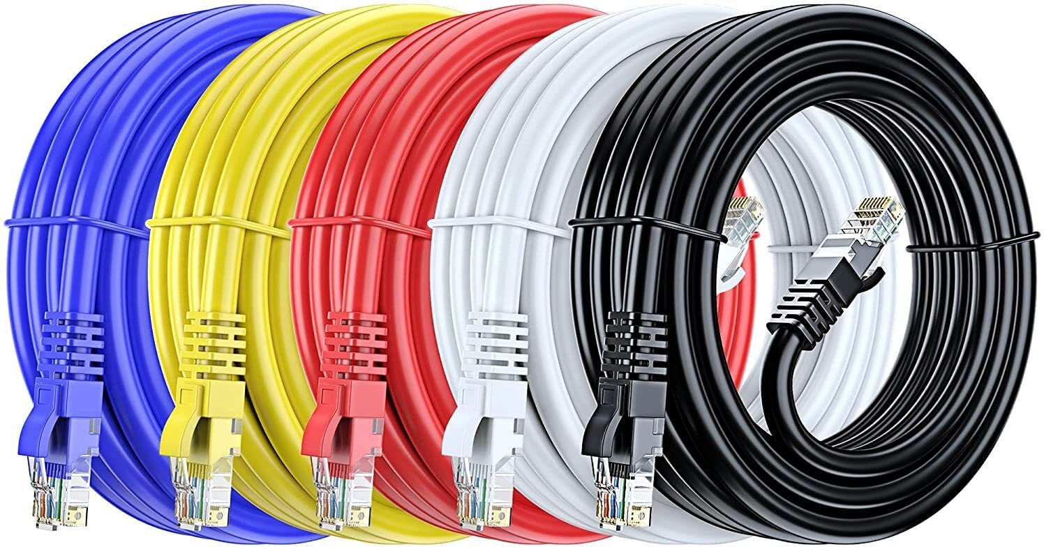 i2cart Patch Cable 15 m Copper Cat 6 Ethernet Cable Network Cable Internet Cable RJ45 LAN Wire High Speed Patch Cable Computer Cord-image-23