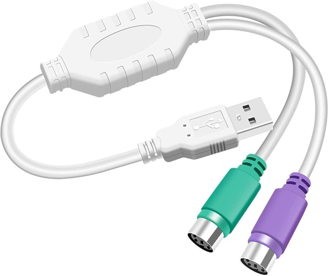 Akwor 2-in-1 Cable 0.5 m USB to PS/2 Converter Adapter USB Male to Dual PS/2 Female-picture-36