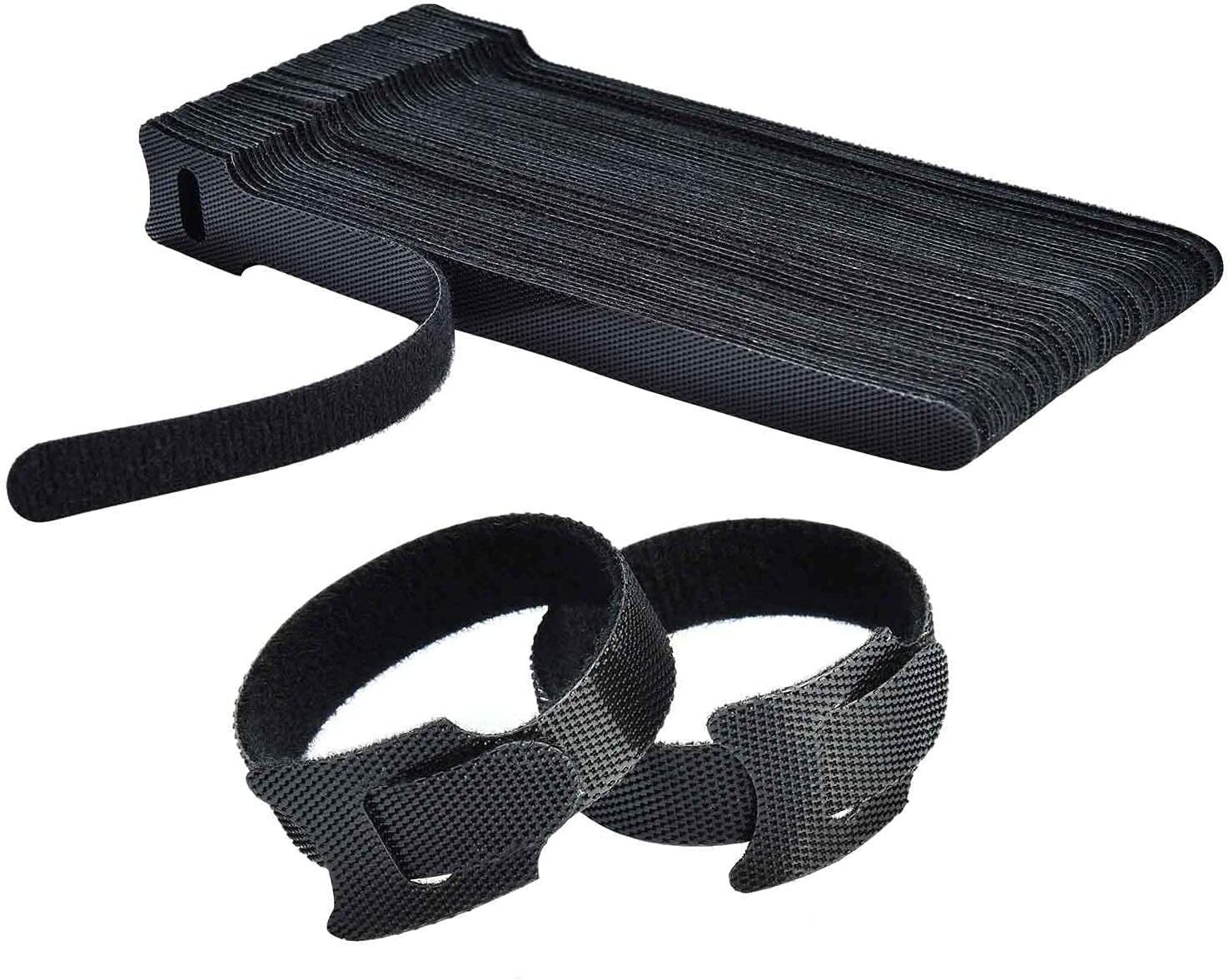 PILUENTERPRISE 50PCS Reusable Cable Management Straps | Adjustable Wire Organizer Strap-picture-46