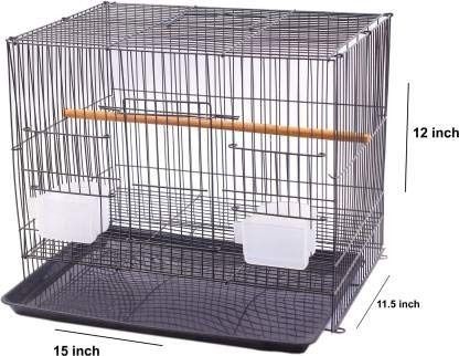 15 inch bird cage black colour Cage Seed Catcher
