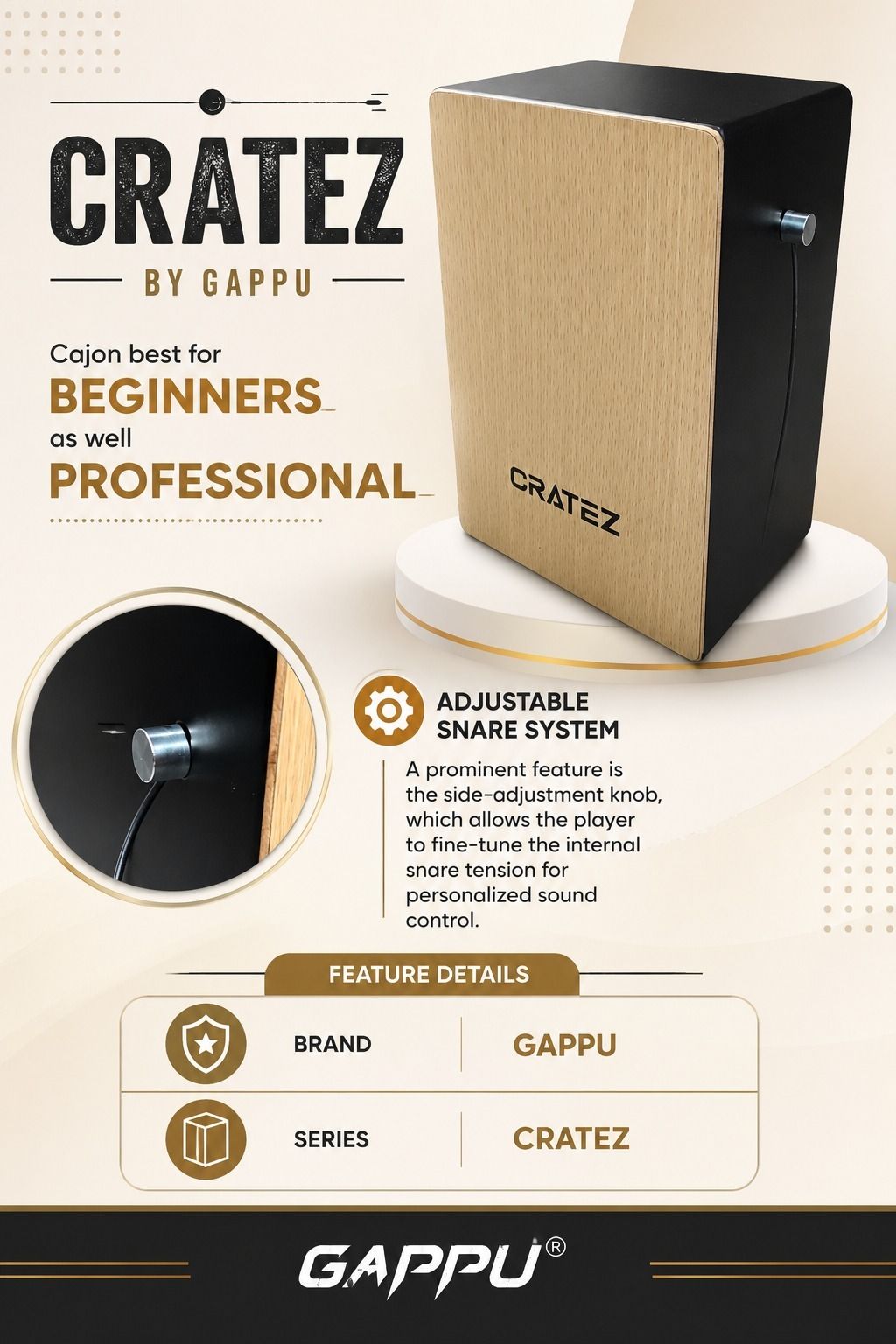 music galaxy CLAPBOX CRATEZ BY GAPPU CAJON MGAX9 Cajons-picture-33
