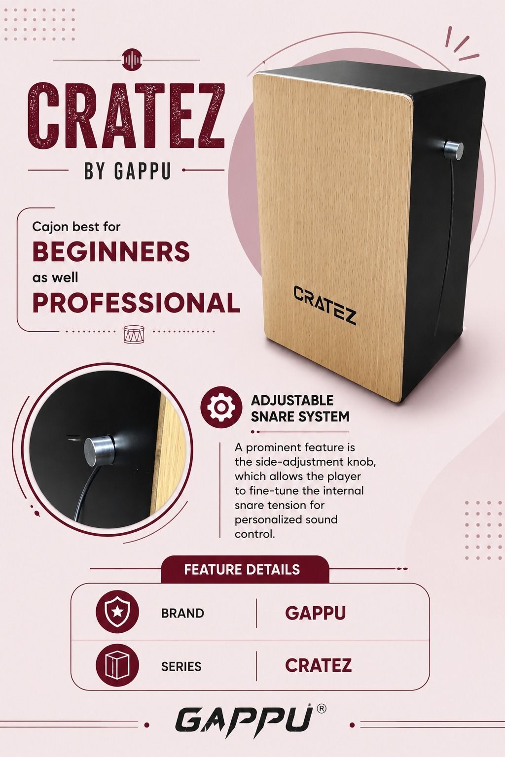CLAPBOX CRATEZ BY GAPPU CAJON MGAX10 Cajons-image-42