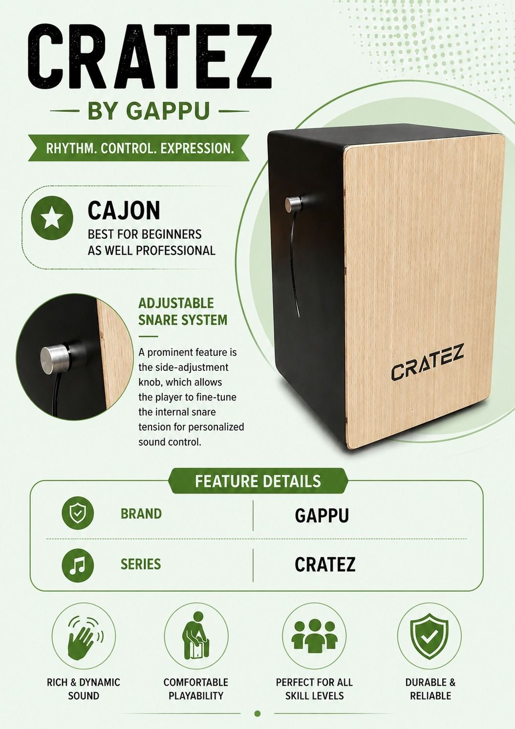CLAPBOX CRATEZ BY GAPPU CAJON MGAX5 Cajons-image-46