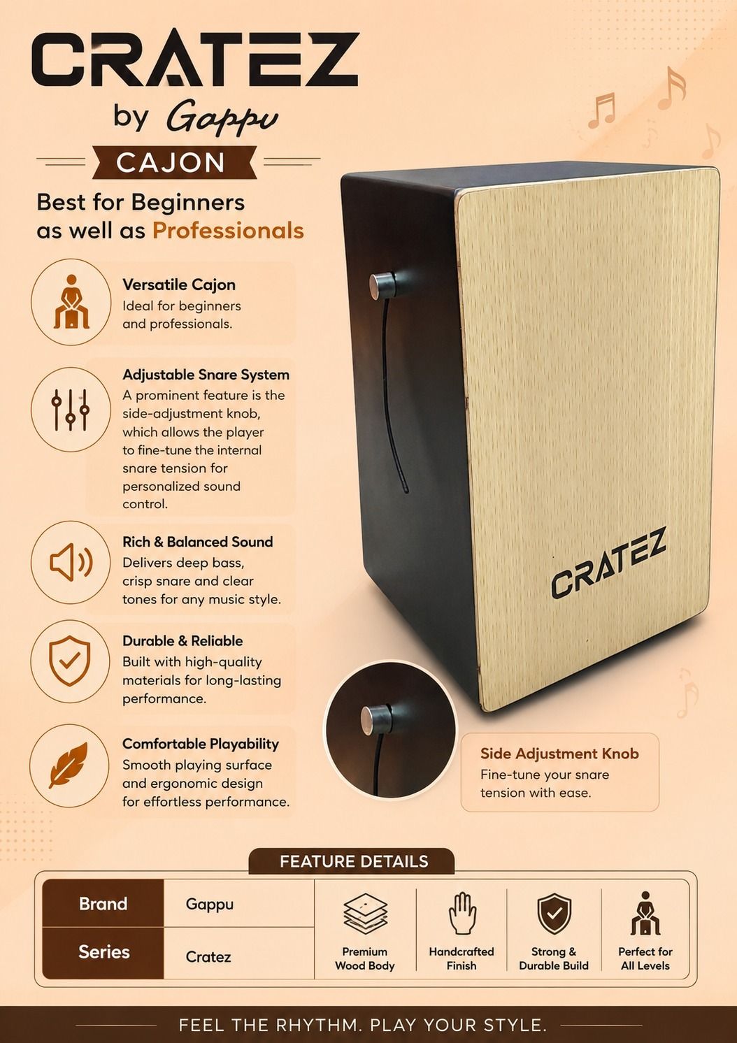 CLAPBOX CRATEZ BY GAPPU CAJON MGAX30 Cajons-image-47