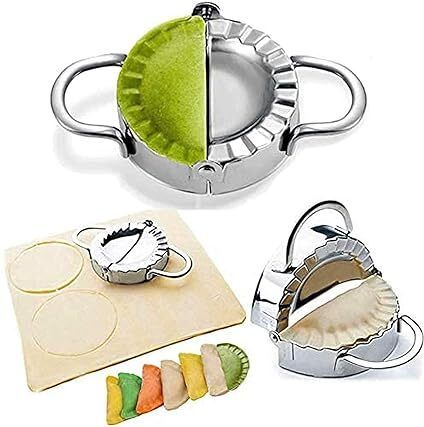 Stainless Steel Momos Dumpling Maker Press Mould MOMOS Ghughara Cutter Tool Cup Cake Maker Cake Maker