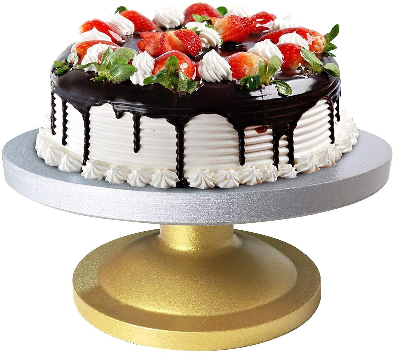 prakalp Heavy 12 Inch Rotating Cake Turntable Stand 360° Decorating Display Polypropylene Cake Server-picture-17