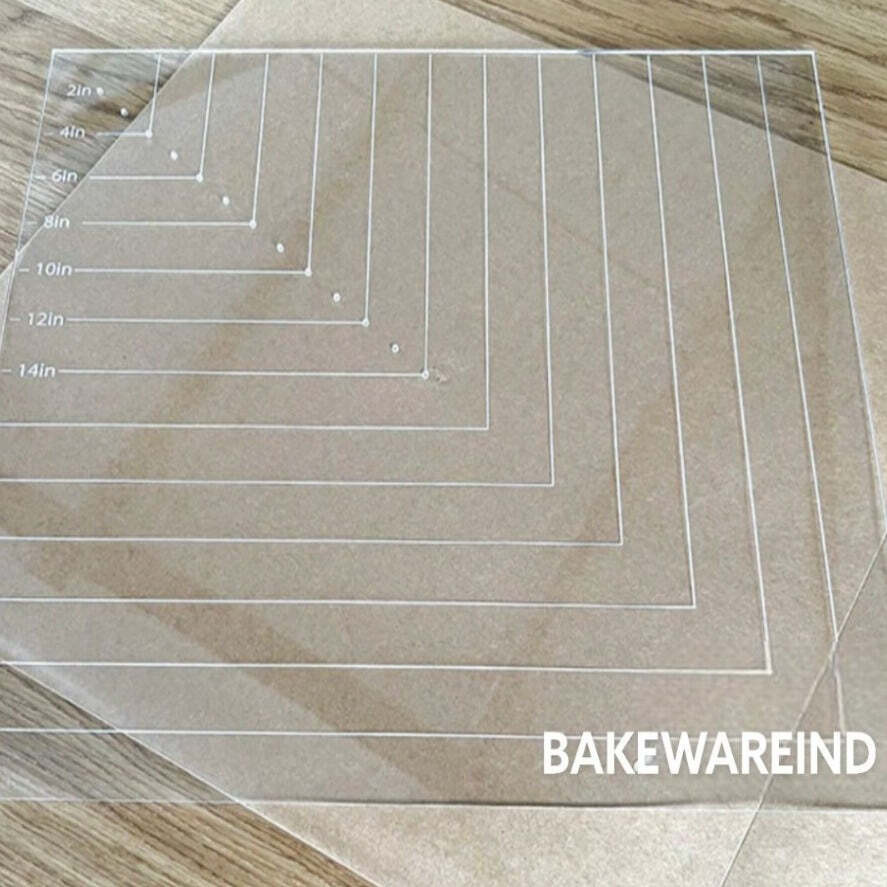 bakewareind CAKE CENTER PLATE GUIDE ,SQUARE Full Cake Maker Cake Maker image 1