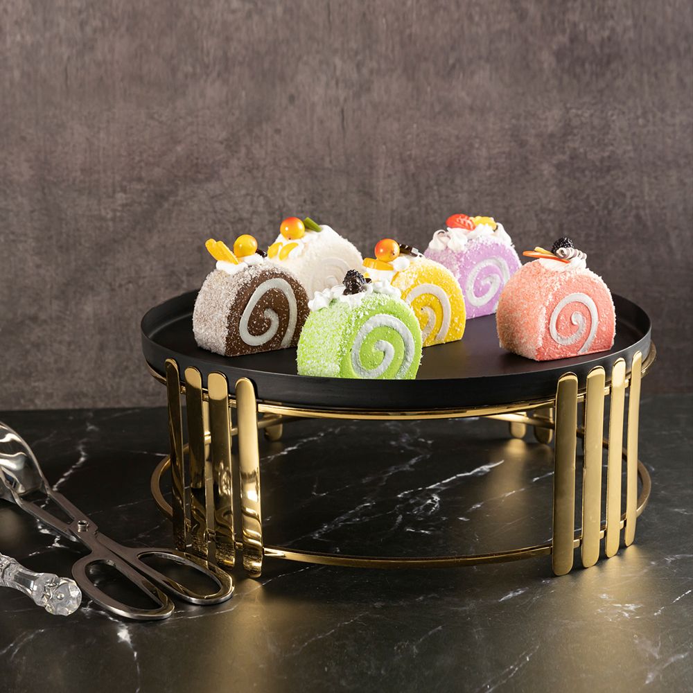 metalsmith Elegant Medium Cake Stand To Serve Cupcakes & Desserts For Gatherings, Iron Cake Server-picture-22