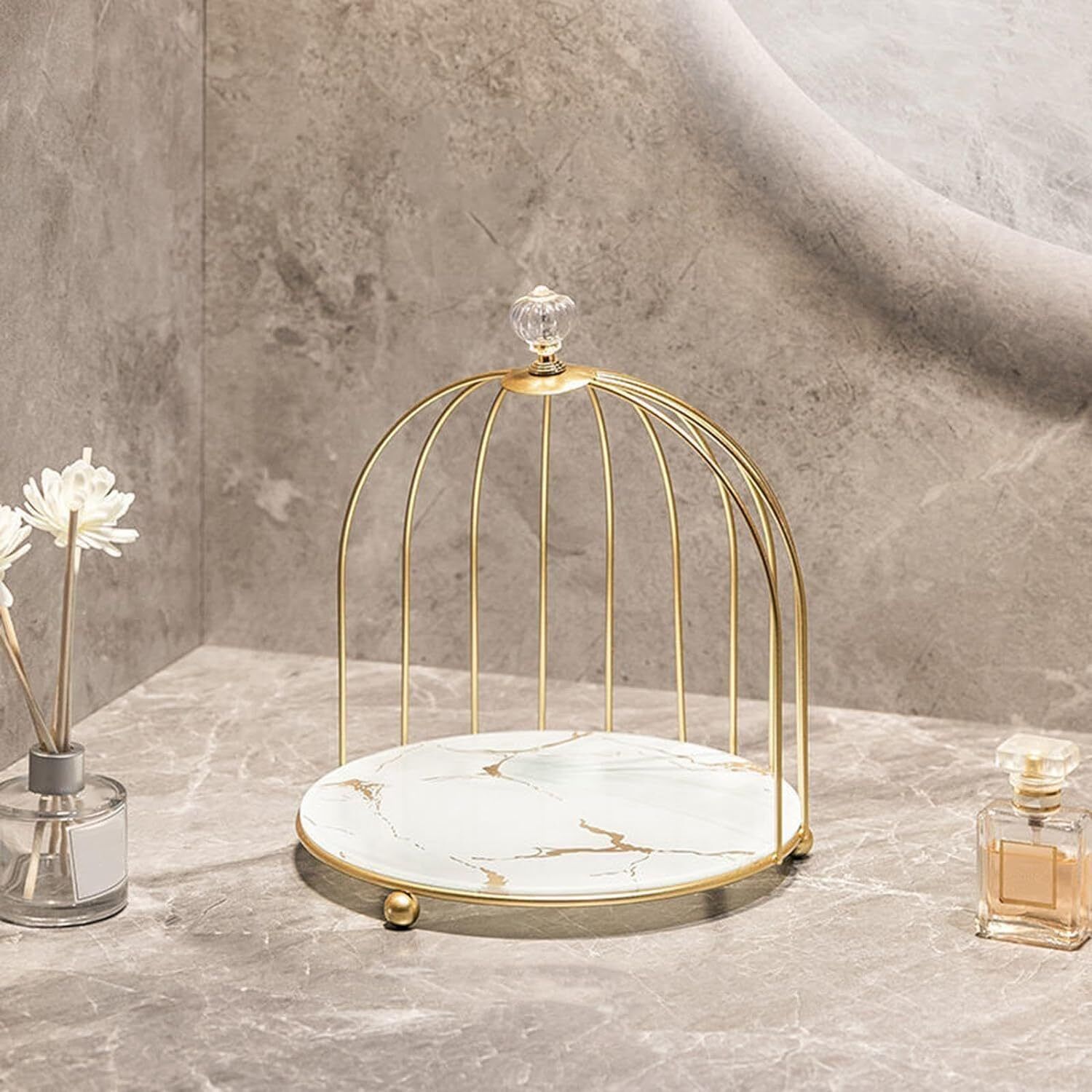 metscape india Metscape 3-Tier Birdcage Cake and Dessert Stand Iron Cake Server-picture-46