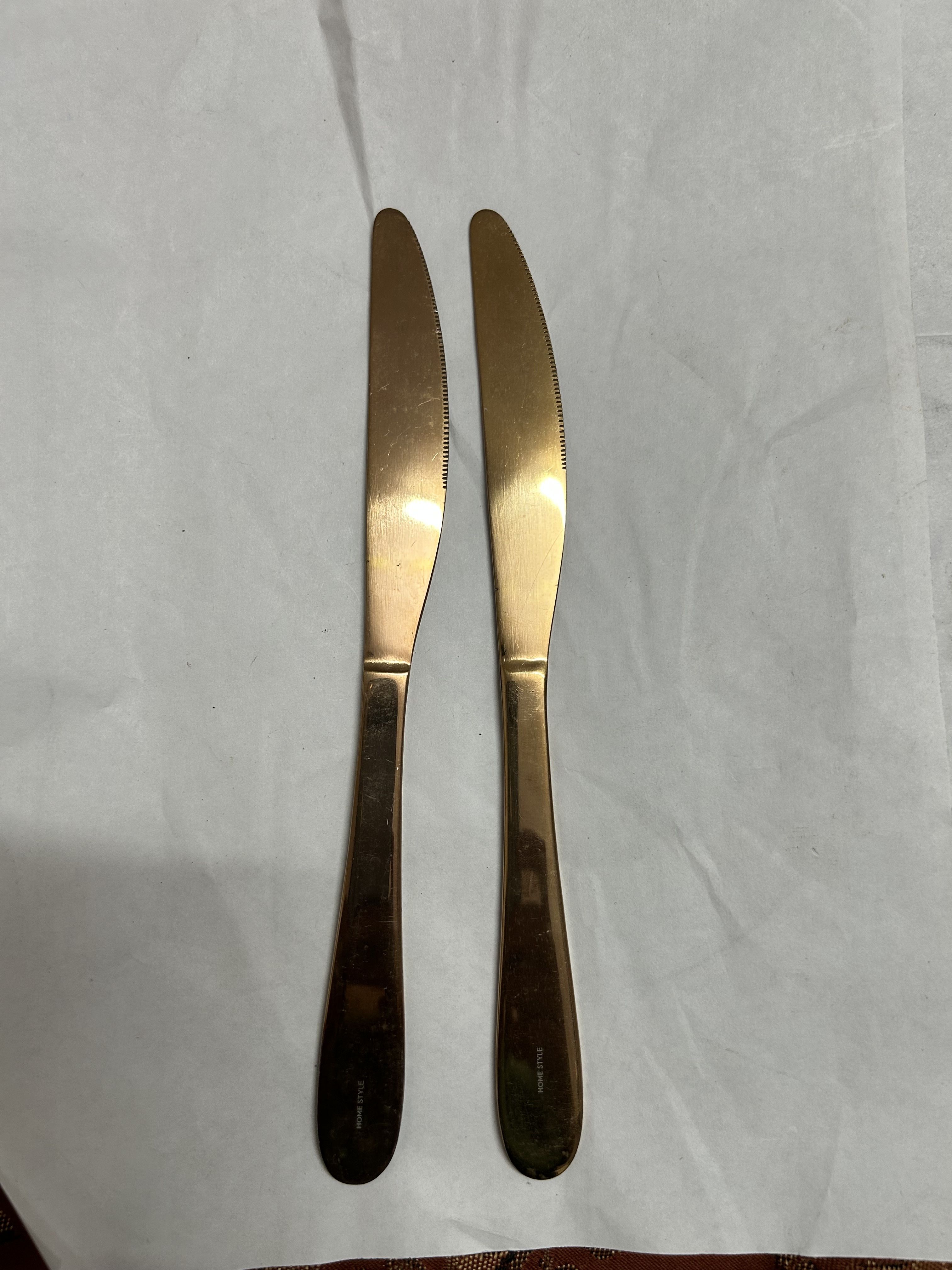 NEERAK Copper Tone Stainless Steel/Butter Knife Set of 2 Stainless Steel Cake Server-picture-27