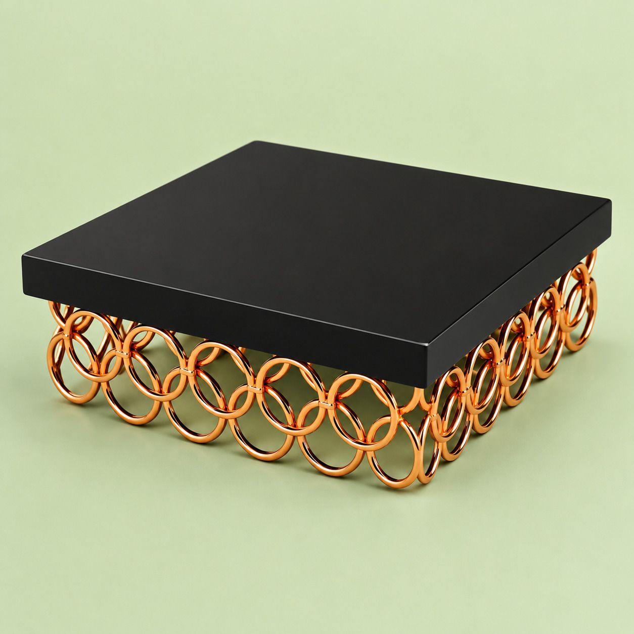 de casa decor Square Copper Ring Cake Display Stand Iron Cake Server-picture-15